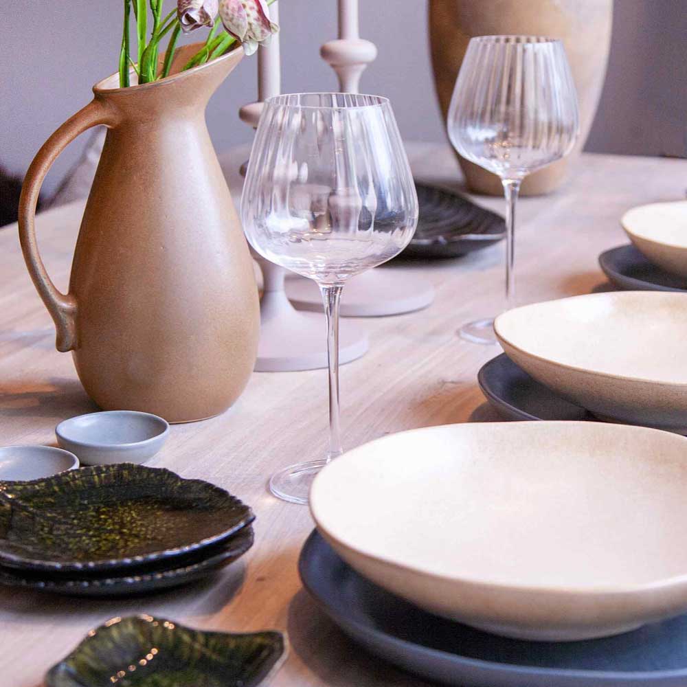 Ribbed Red Wine Glass - Seddon and Davison