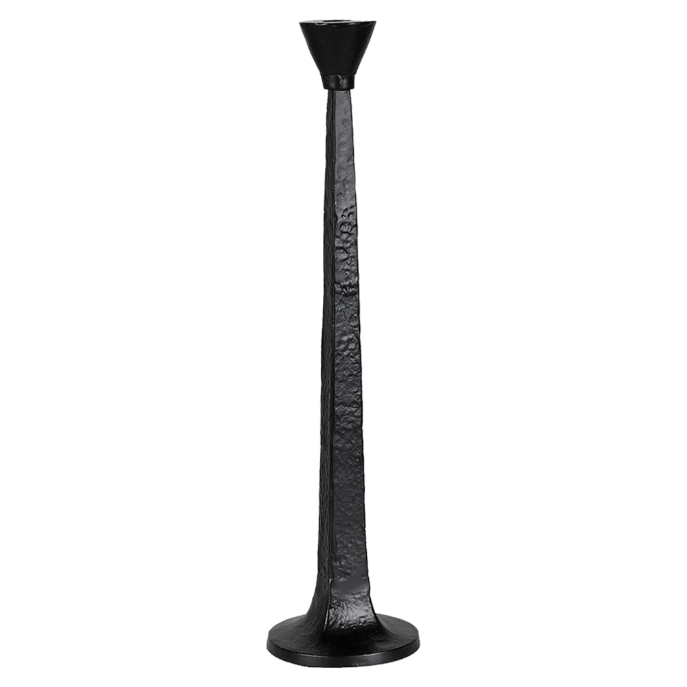 Rustic Black Candle Holder