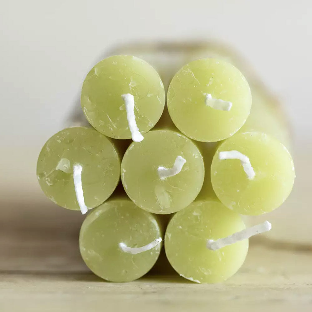 Rustic Dinner Candle - Avocado