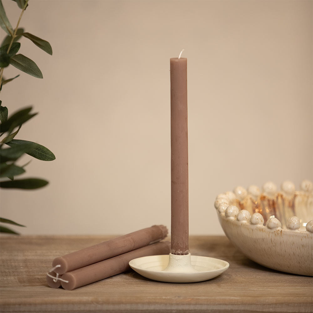 Rustic Dinner Candle - Caramel