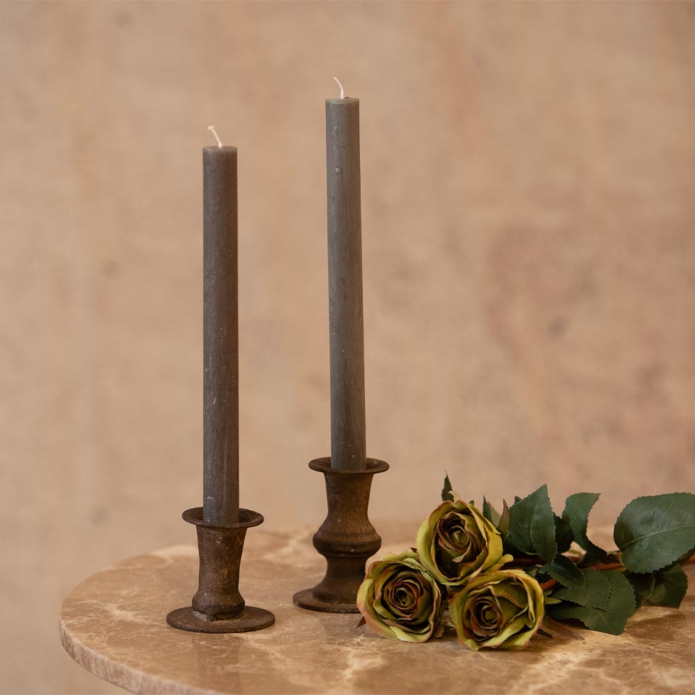 Rustic Dinner Candle - Latte