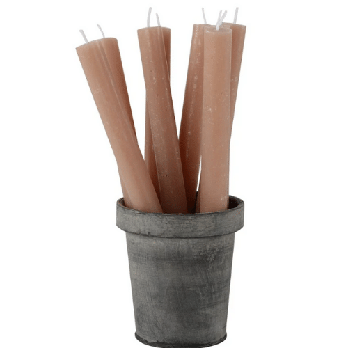 Rustic Dinner Candle - Caramel