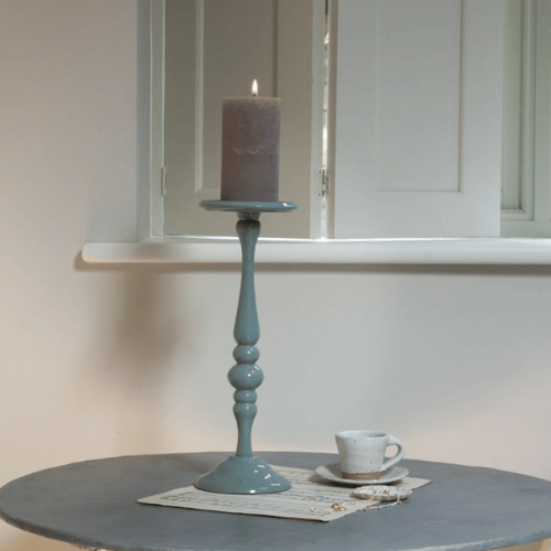 Sandro Candlestick - Tall - Slate