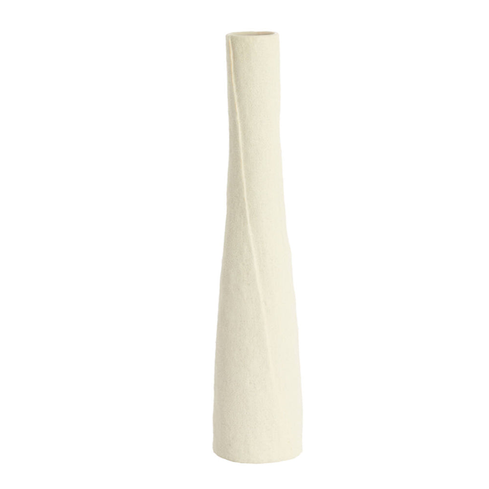 Setimmo Tall Ceramic Vase in Linen - Two Sizes