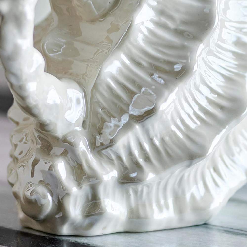 Shellie Stoneware Jug in White