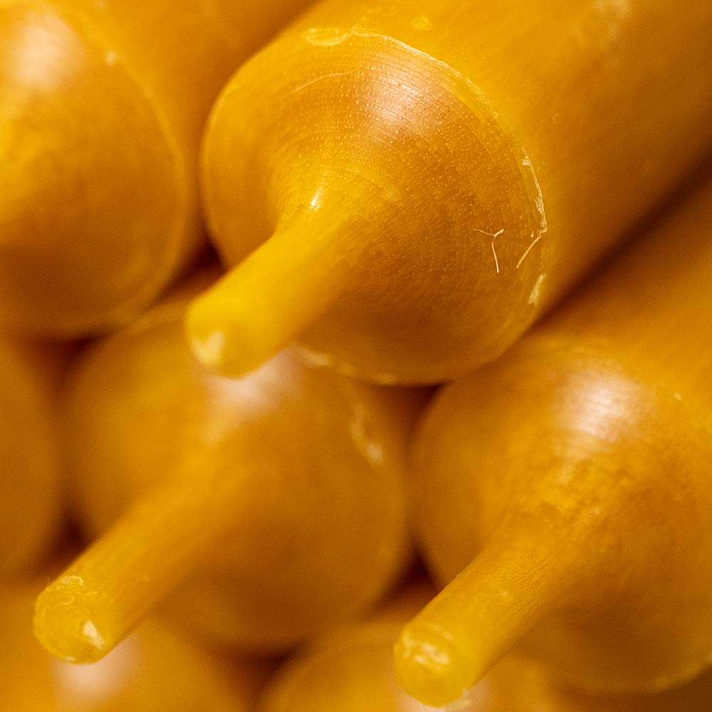 Short Dinner Candle - Mustard