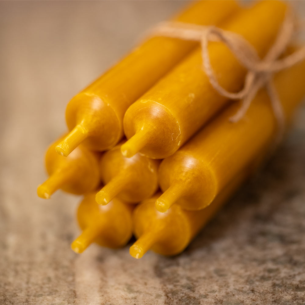 Short Dinner Candle - Mustard