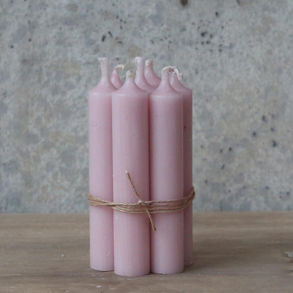 Powderpinkshortdinnercandle