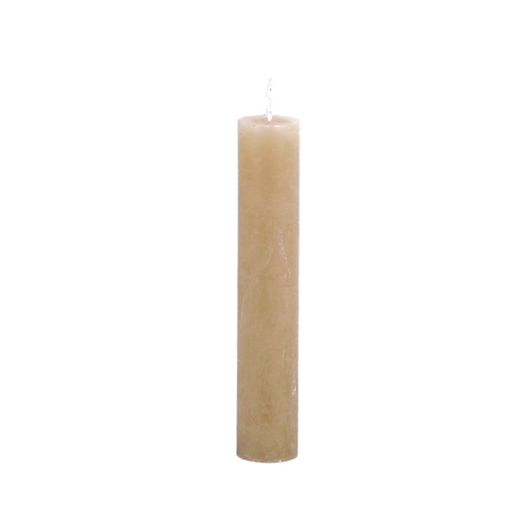 Short Rustic Dinner Candle - Honey