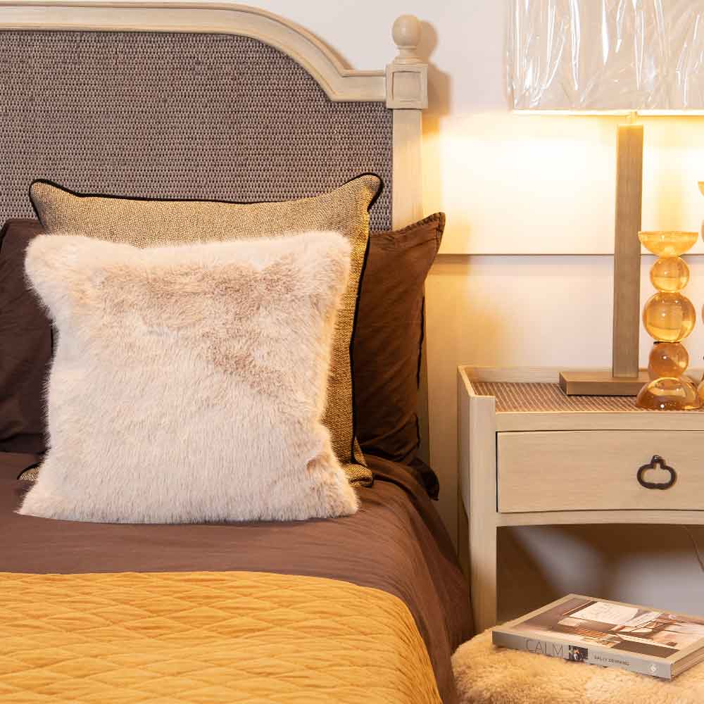 Sloane Mink Faux Fur Cushion