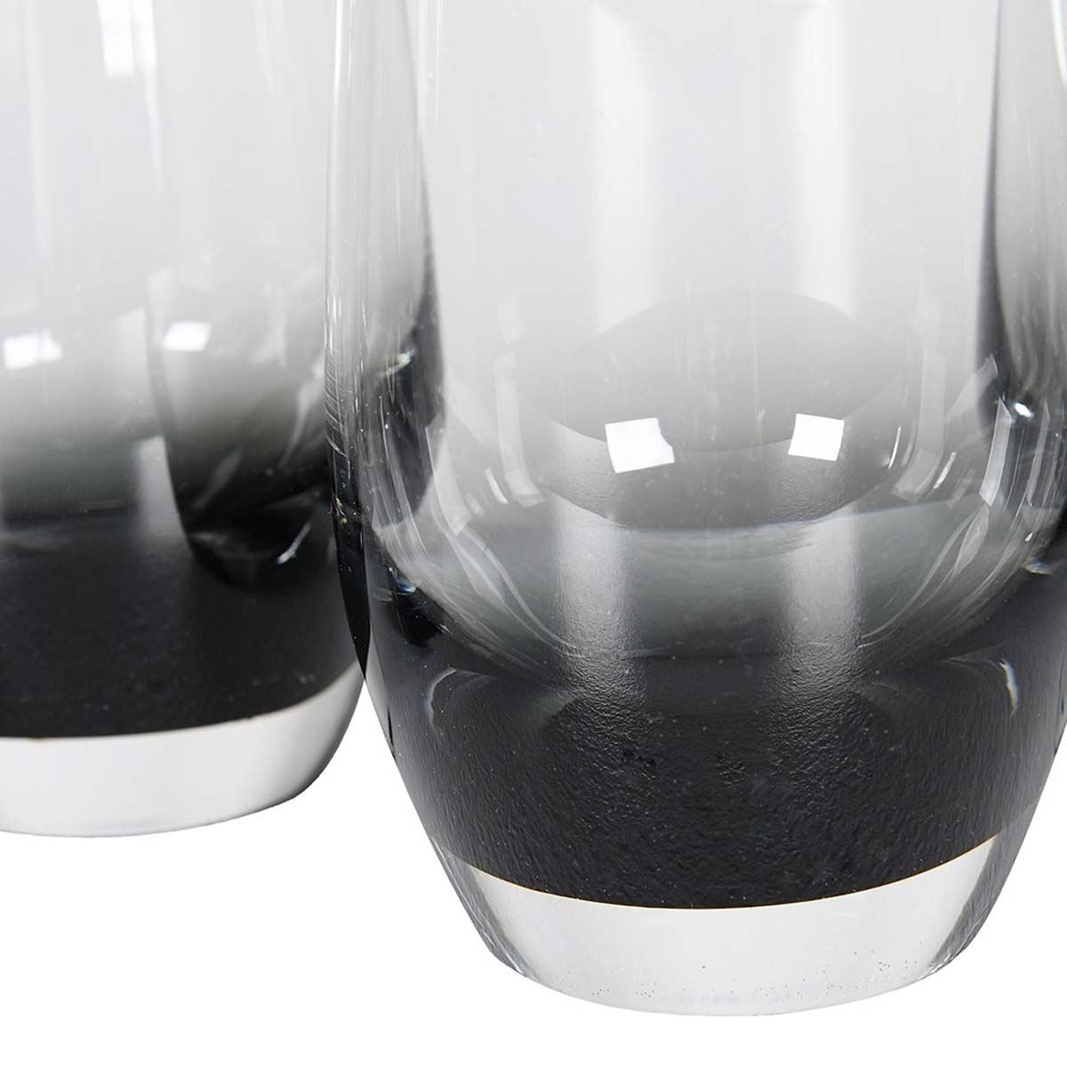 Smoke Hi-Ball Glass Tumbler - Close up