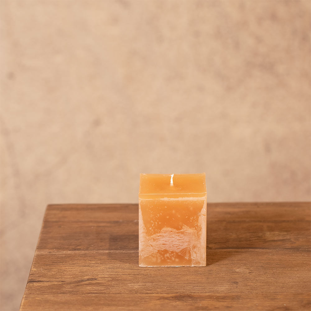 Square Candle - Camel