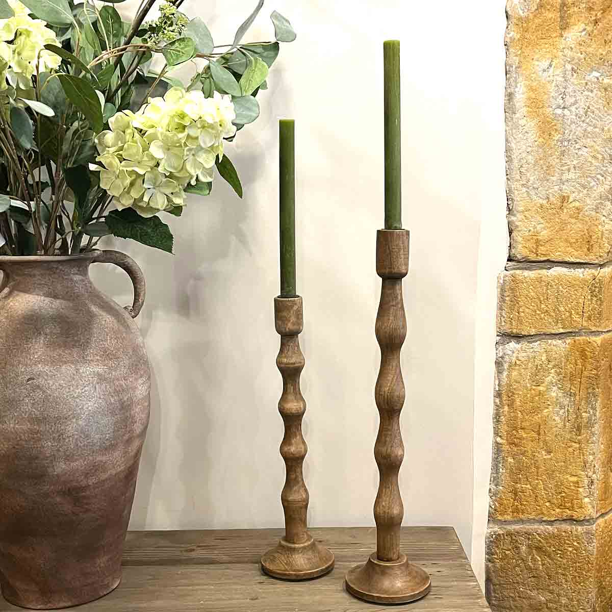 Takino Mango Wood Candlestick