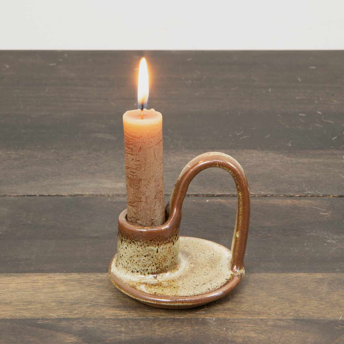 Tawny Ceramic Candle Holder