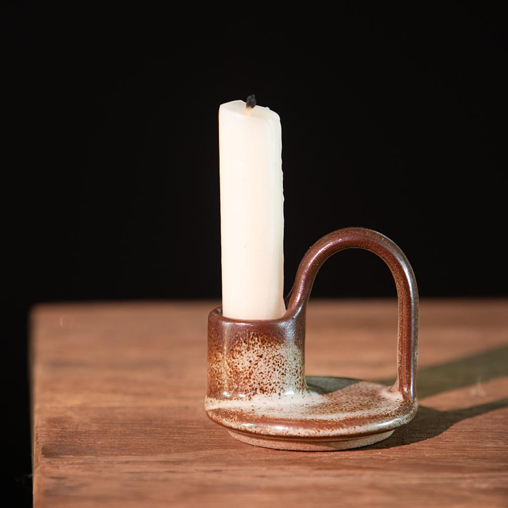 Tawny Ceramic Candle Holder