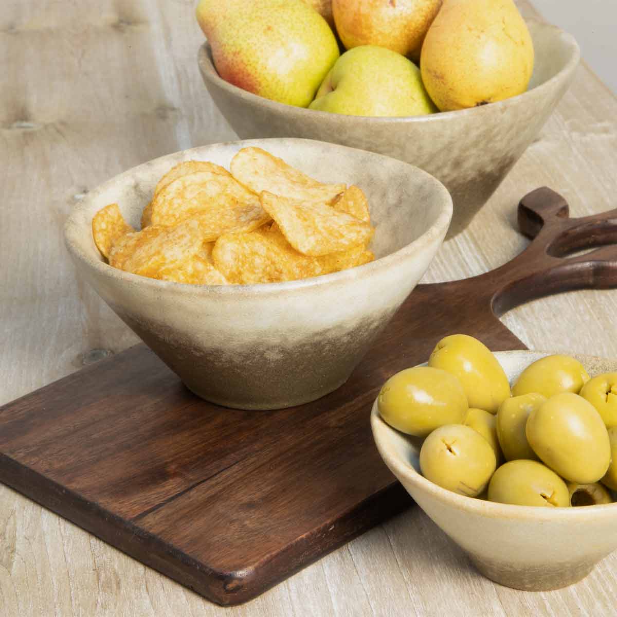 Valence Porcelain Bowl in Walnut