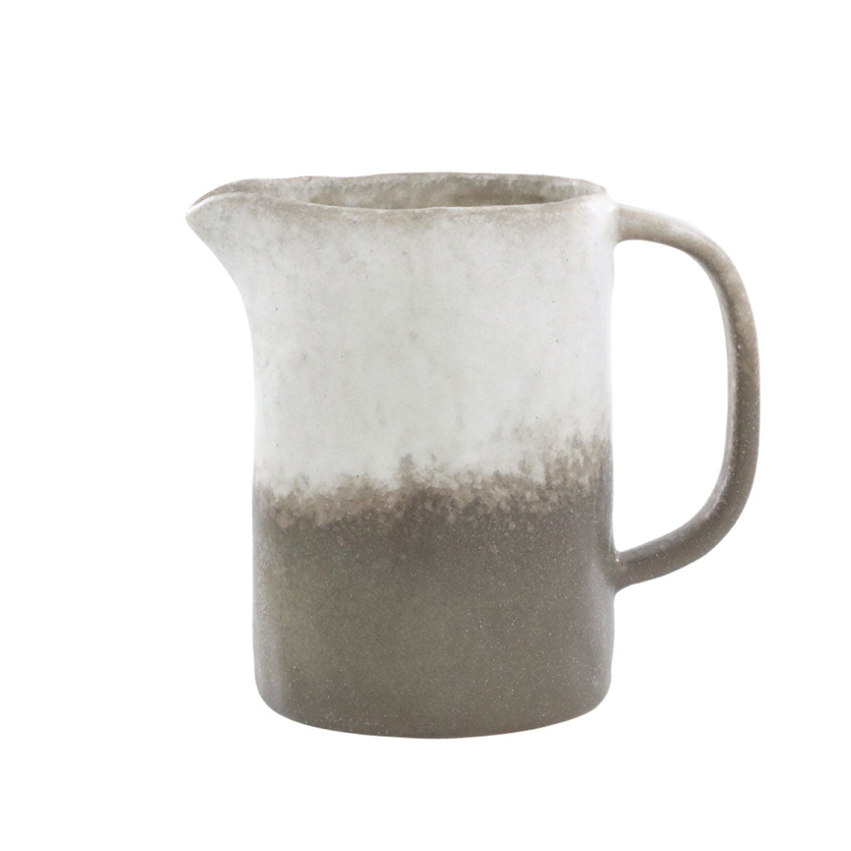 Valence Porcelain Jug in Walnut with handle and warm reactive glaze – 500ml capacity
