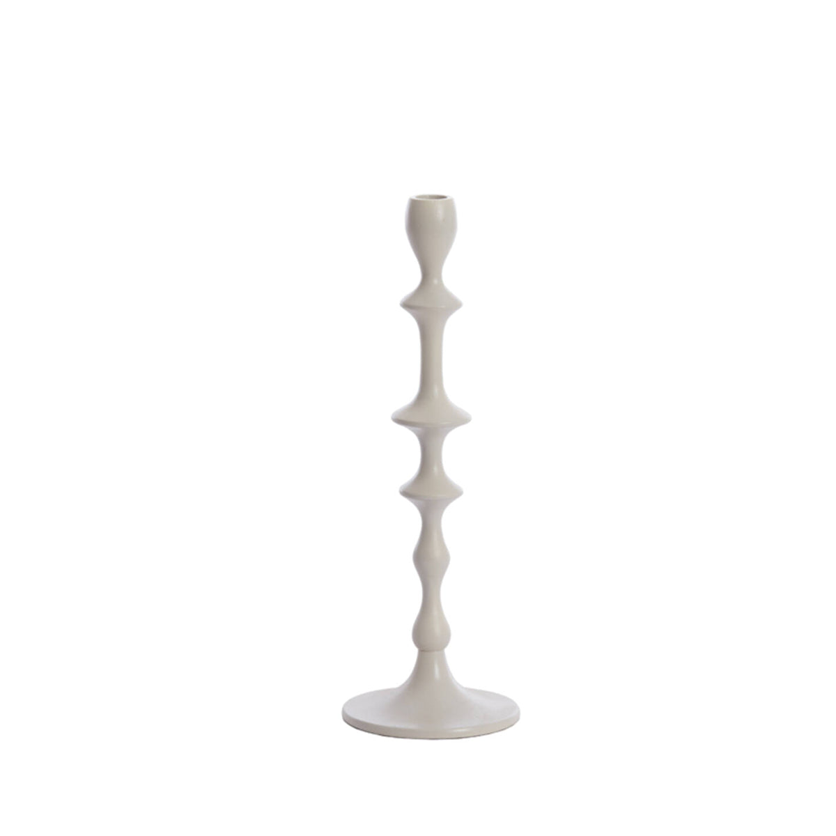 Small Vicari Cream Dinner Candlestick