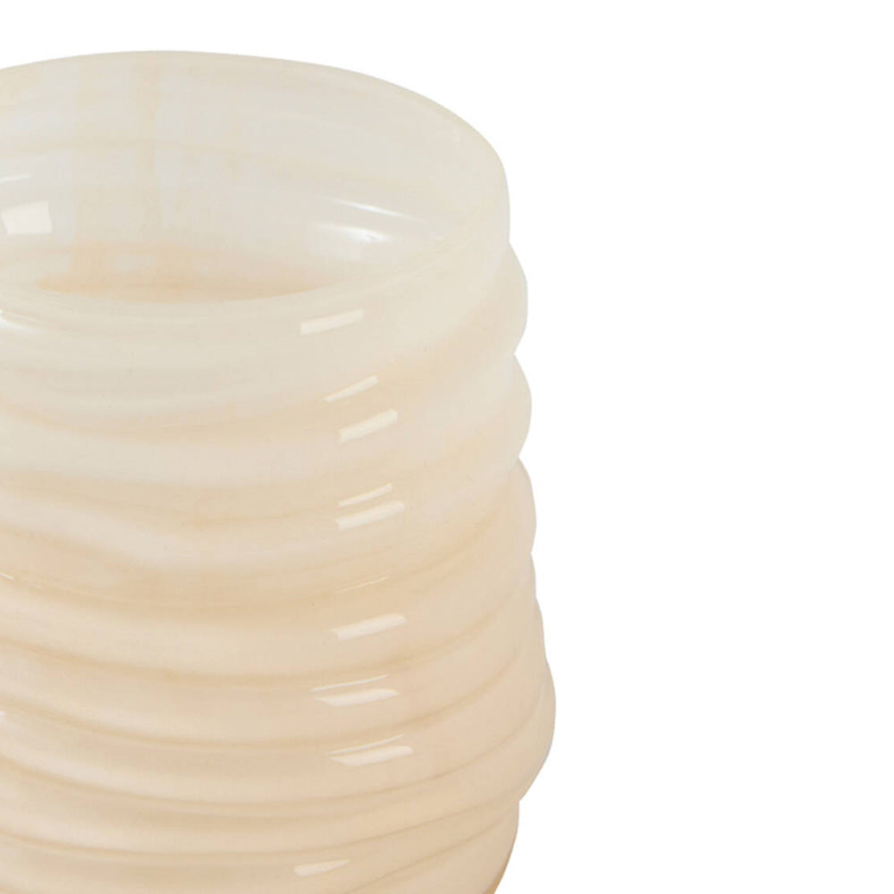 Milyan Glass Votive - Light Peach - Two Sizes Available