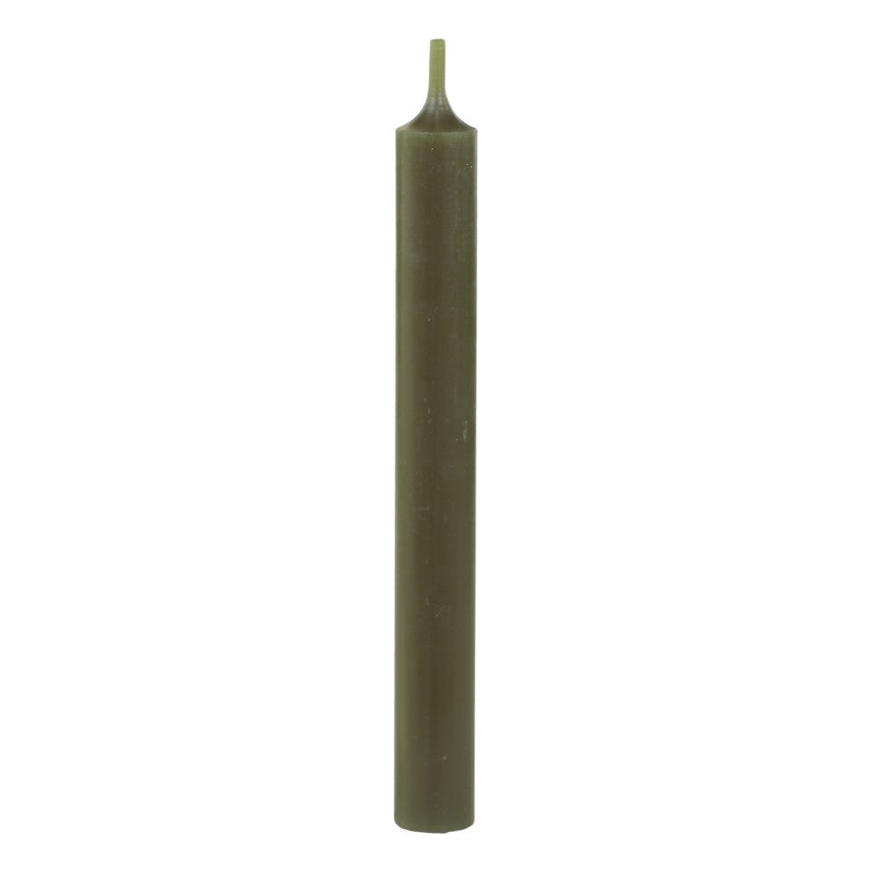 Dinner Candles - Olive - Short