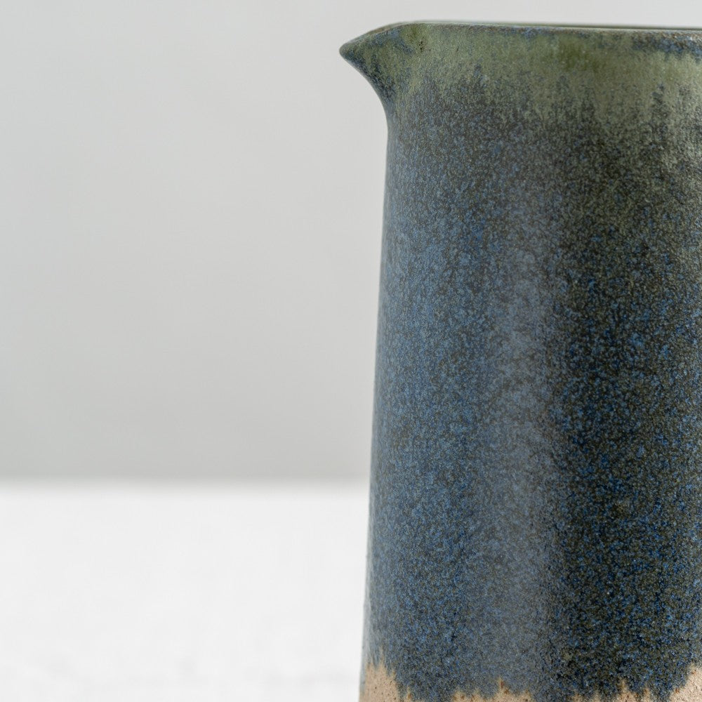 Jug Blue Green close up 2