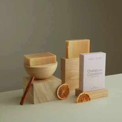 Grace and Blume Organic Soap Bar - Orange and Cinnamon