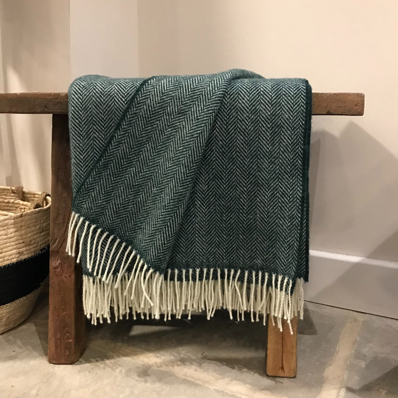 Heritage Spruce Green Blanket - McNutt of Donegal