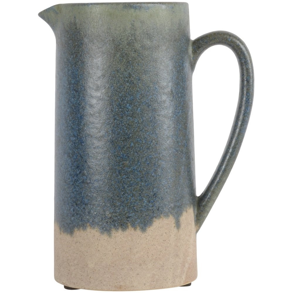 Jug Blue Green white background
