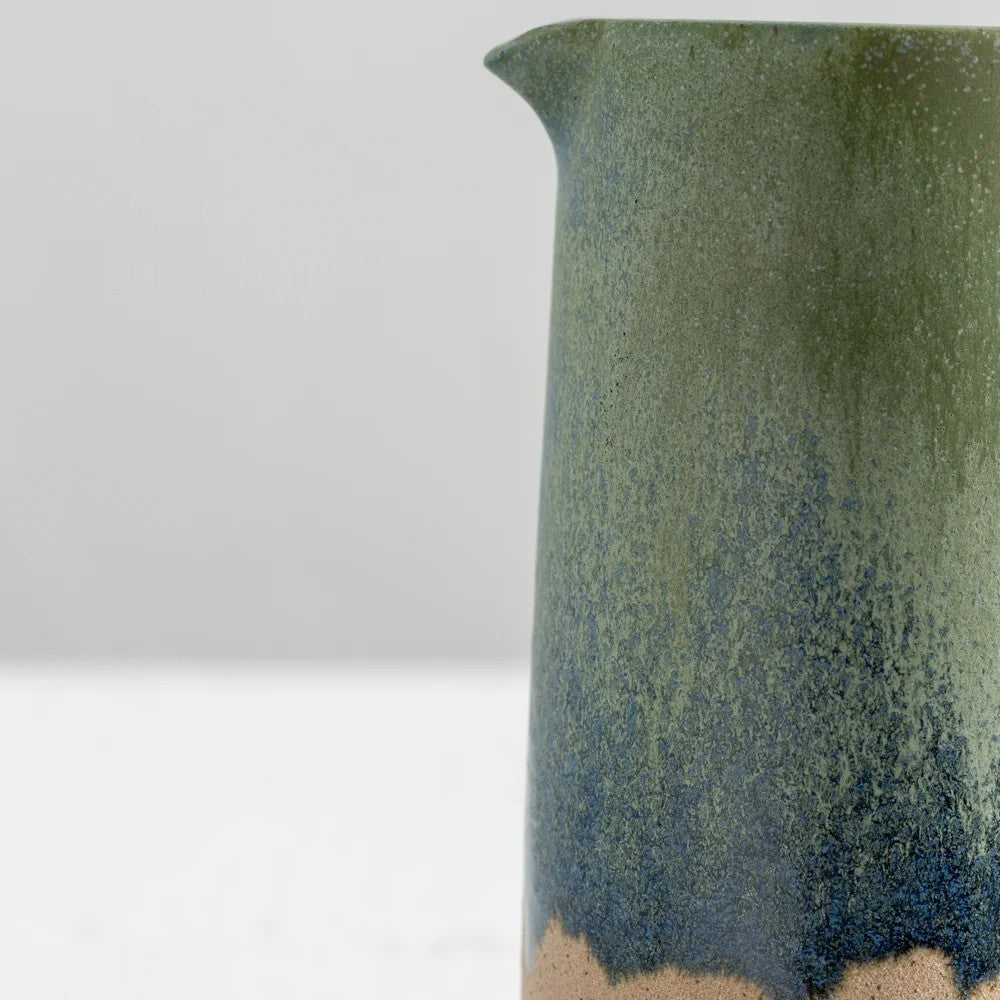 Jug Blue Green Close up