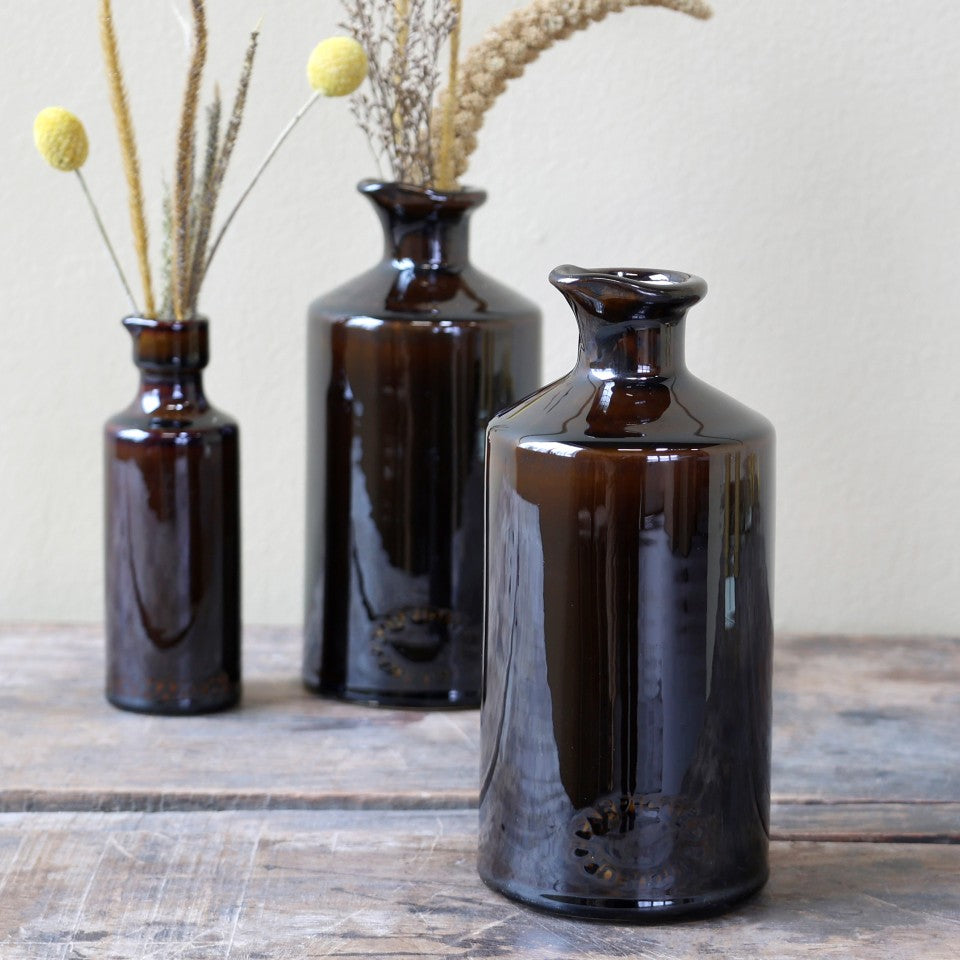 Old French bottle - antique mocca