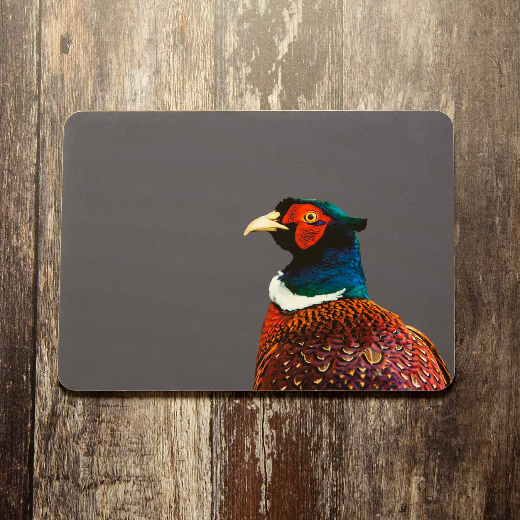 Pheasant Colour Placemat - Charcoal