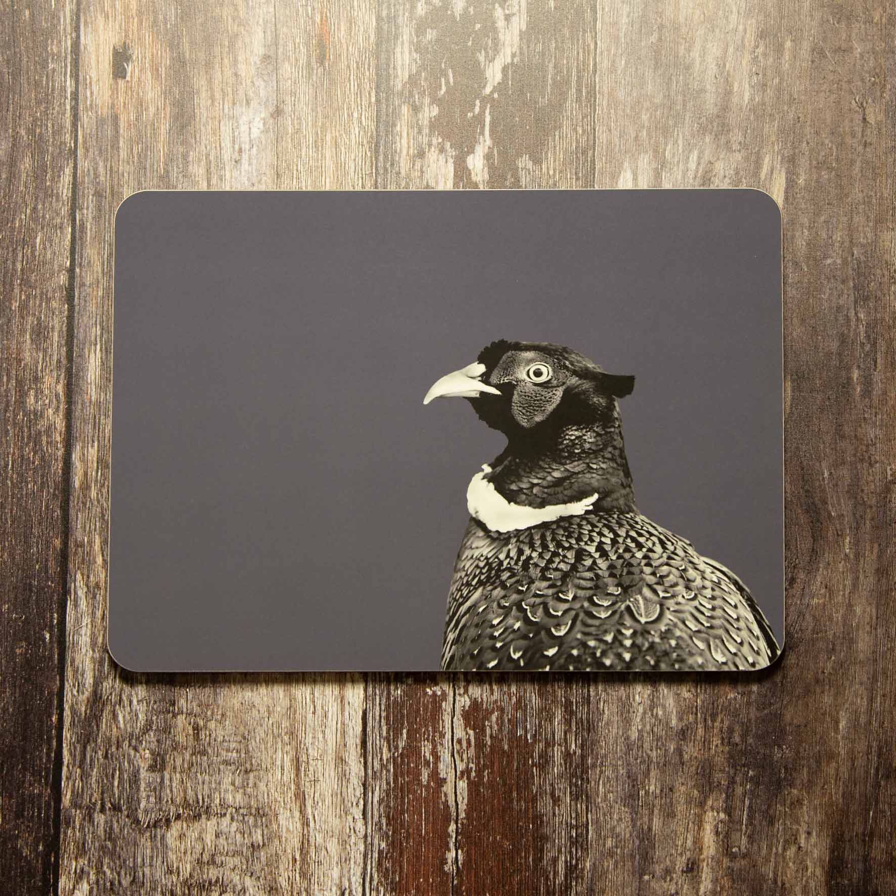 Pheasant Placemat - Charcoal