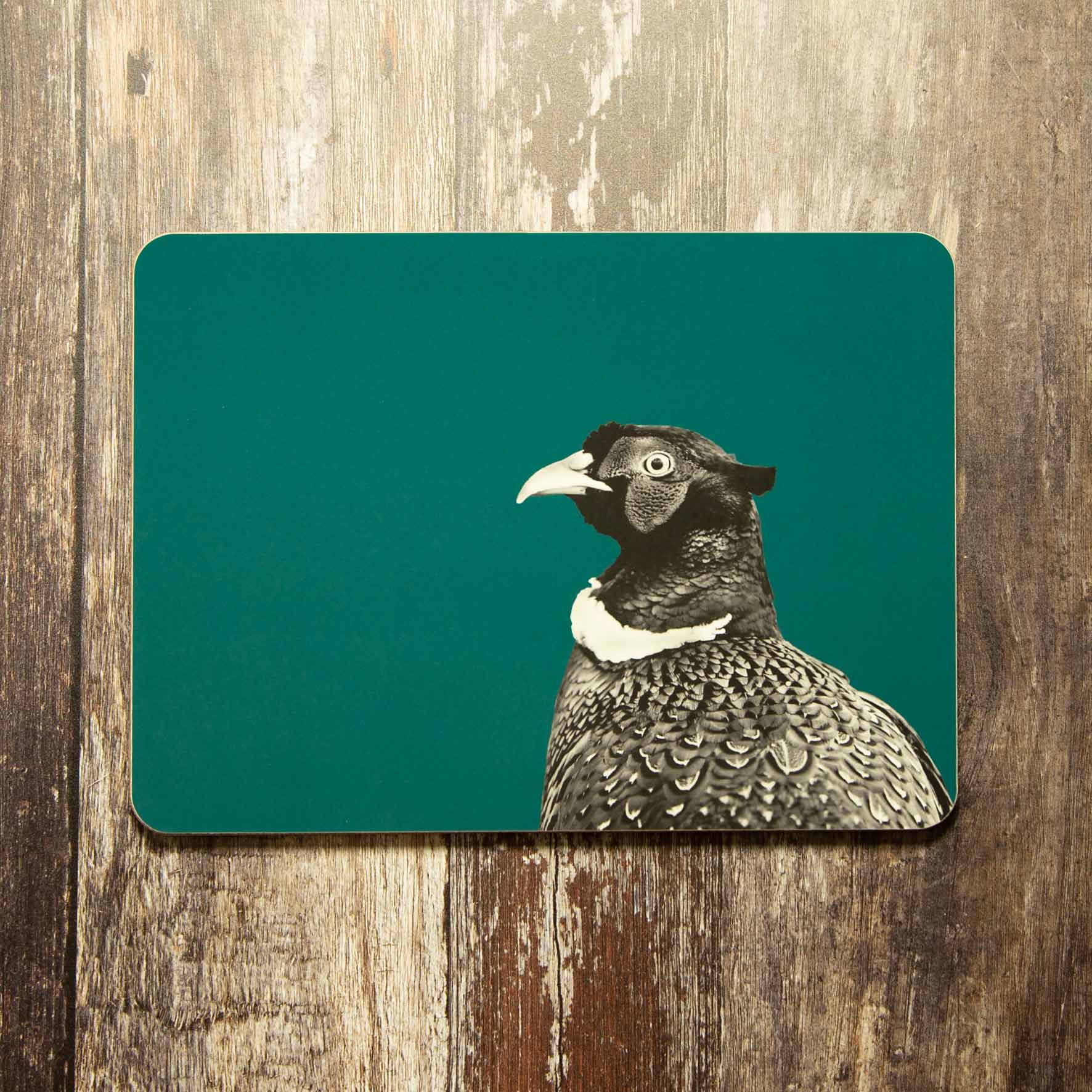 Pheasant Placemat - Teal