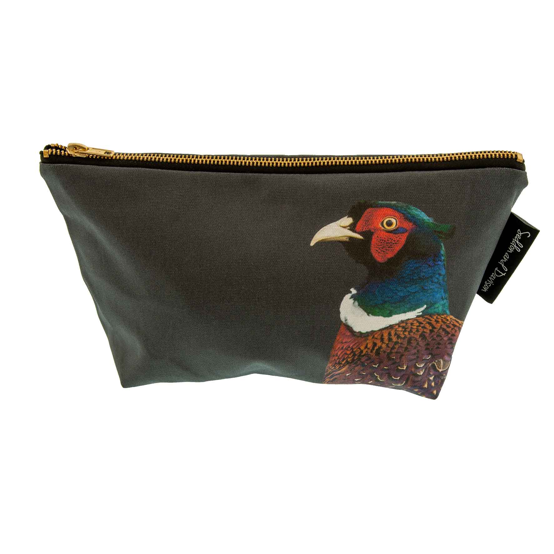 Pheasant Wash Bag - Charcoal