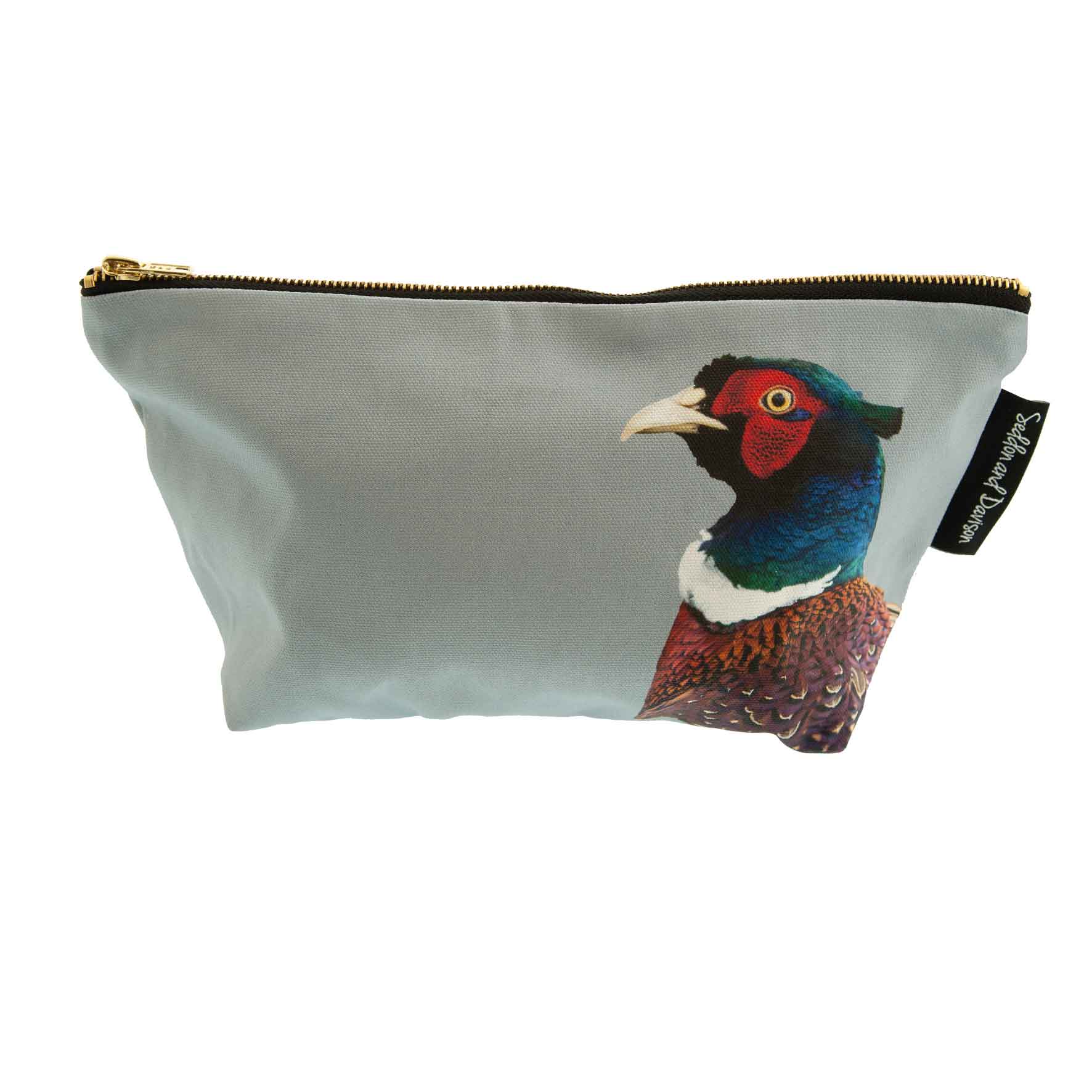 Pheasant wash bag - pale grey