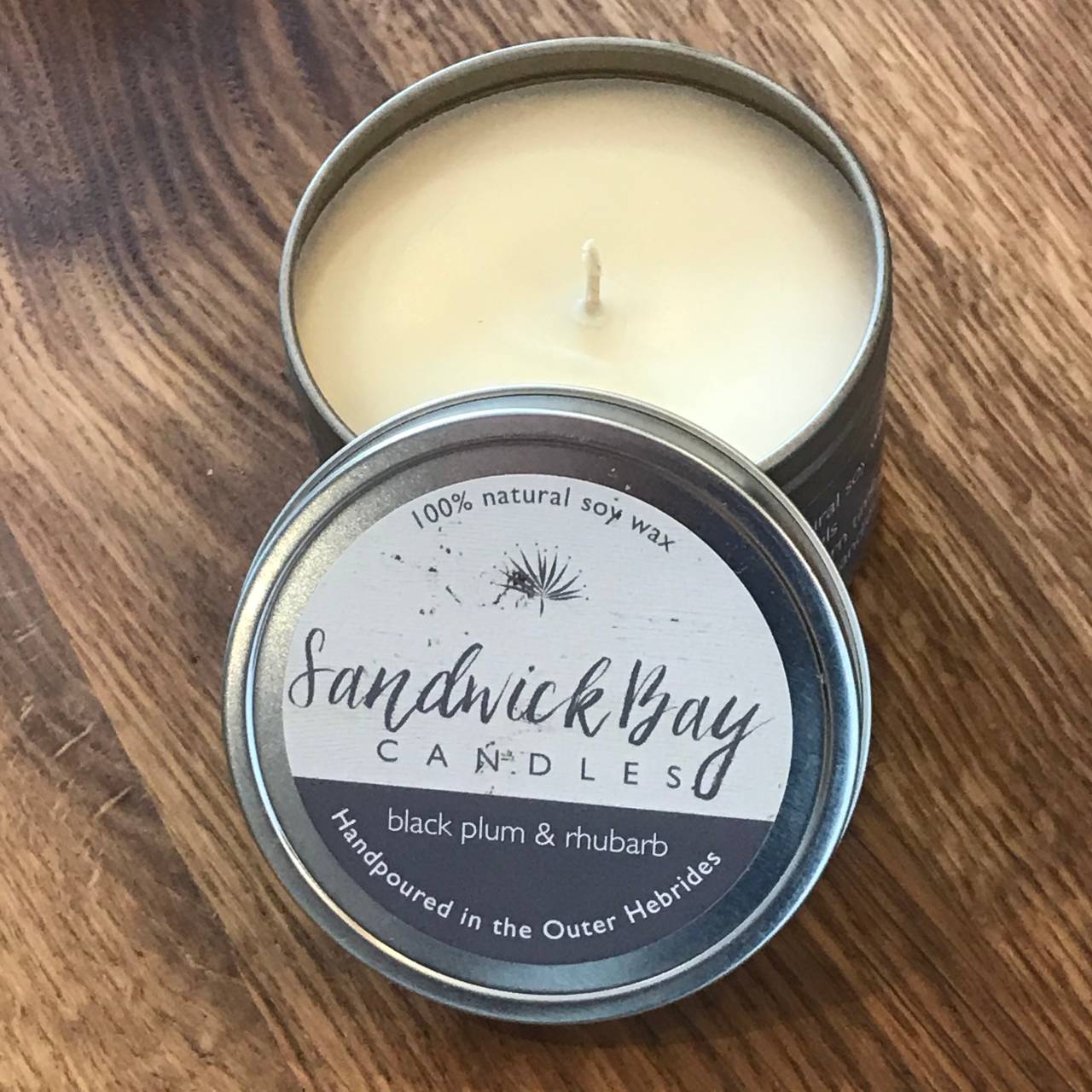 Sandwick Bay Candles - Small - Black Plum and Rhubarb