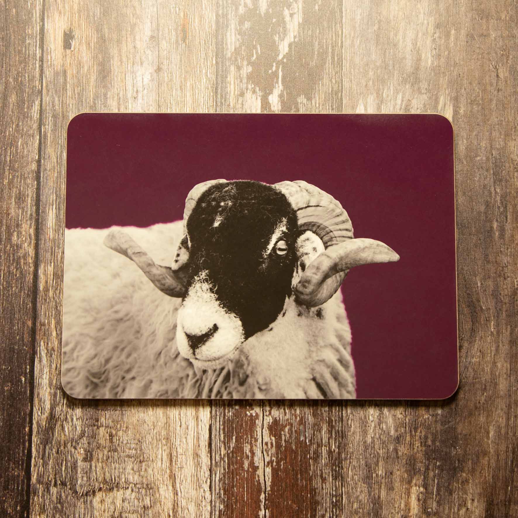 Sheep Placemat - Mulberry