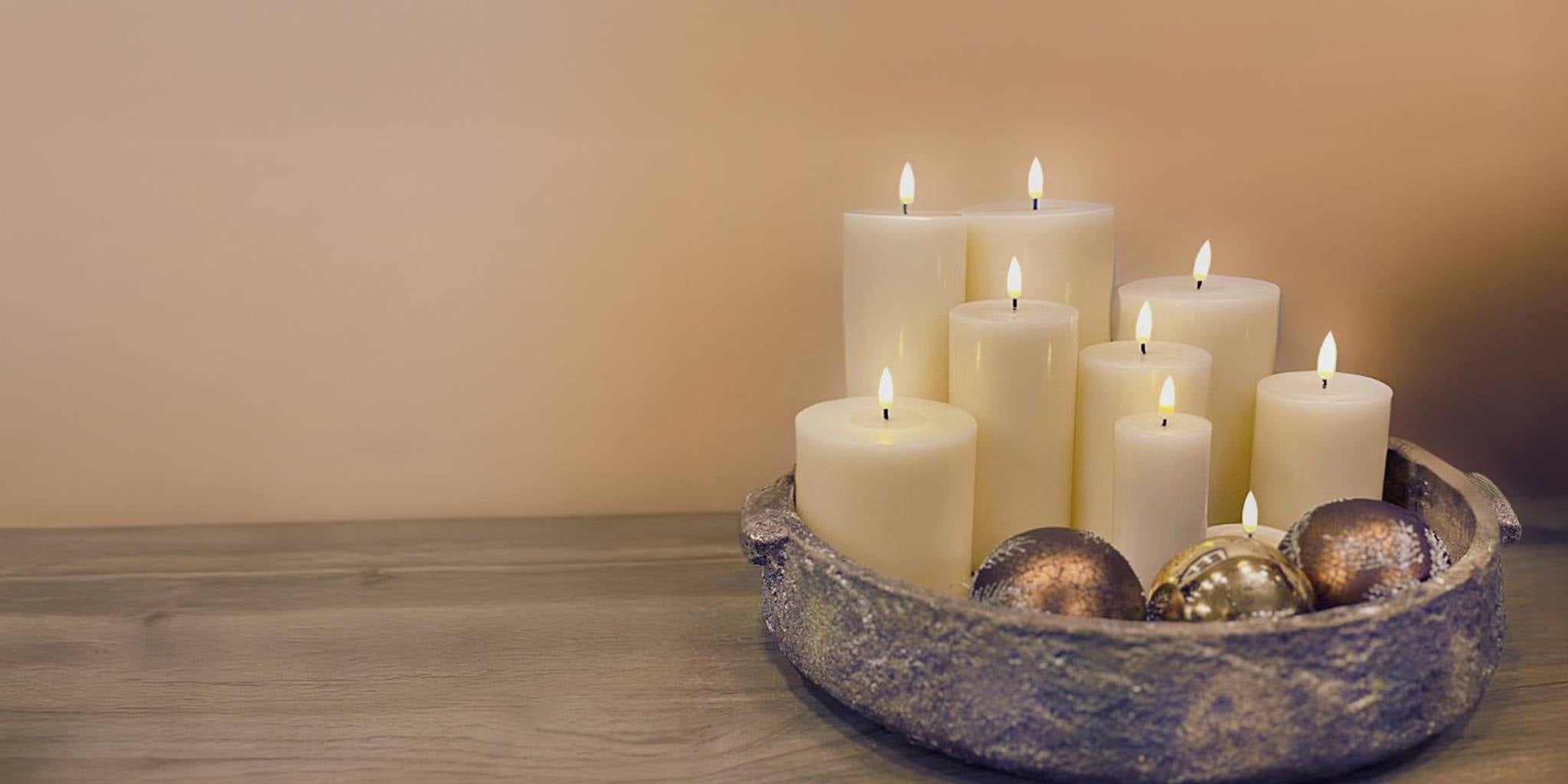 Bring a Festive Glow to Your Home: Styling Real Wax LED Candles