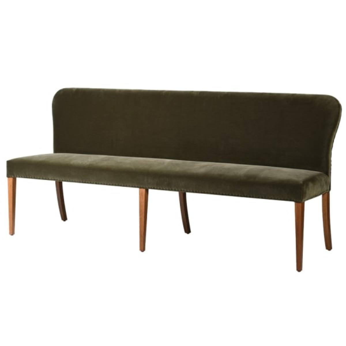 Olive Velvet Sofa