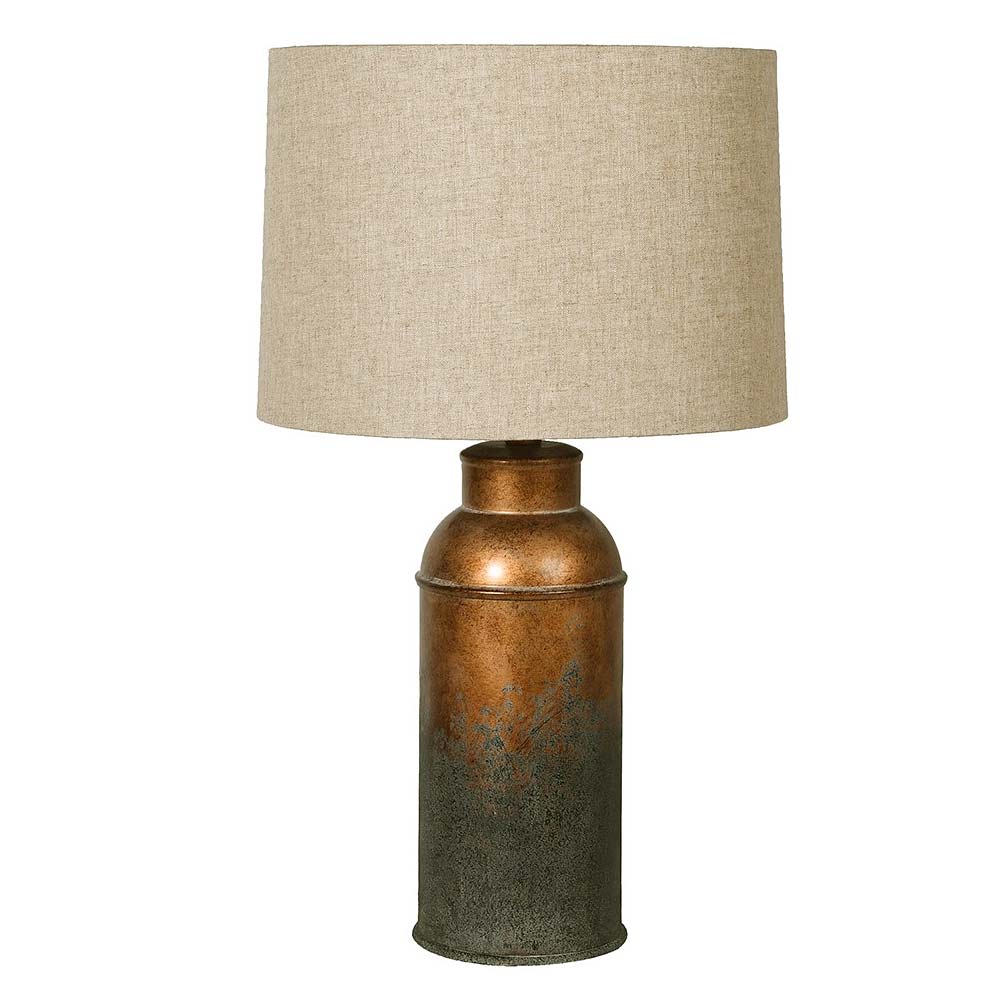 Aged Gold Table Lamp and Shade