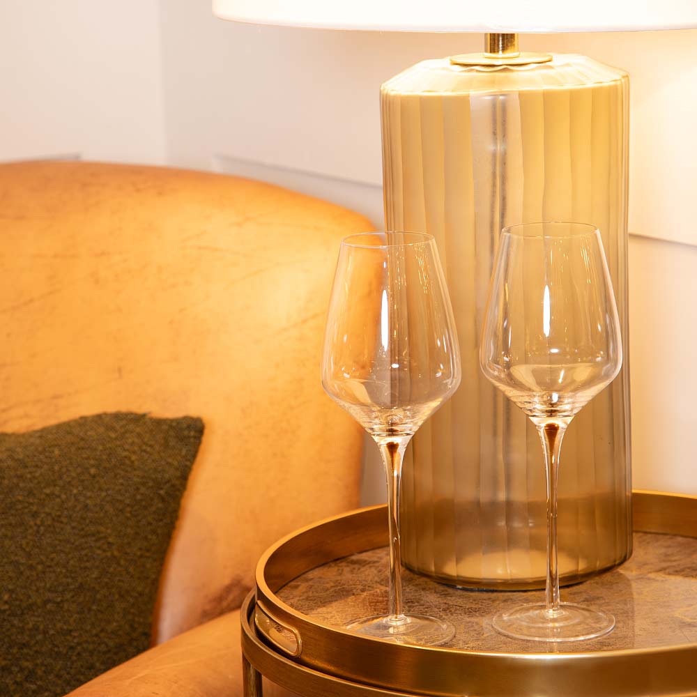 Amber-Teardrop-Wine-Glass