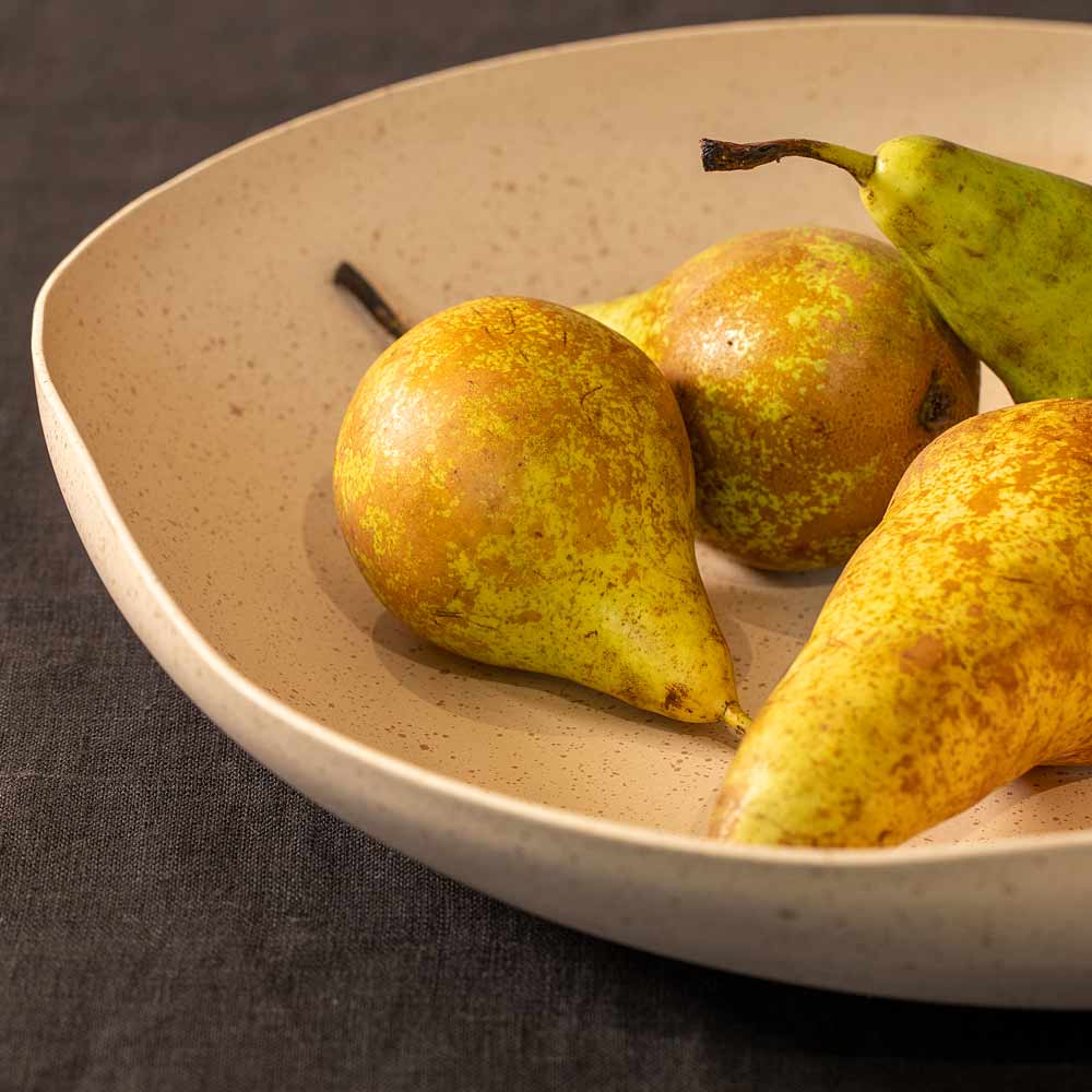 Anzio Sand and Light Brown Serving Dish