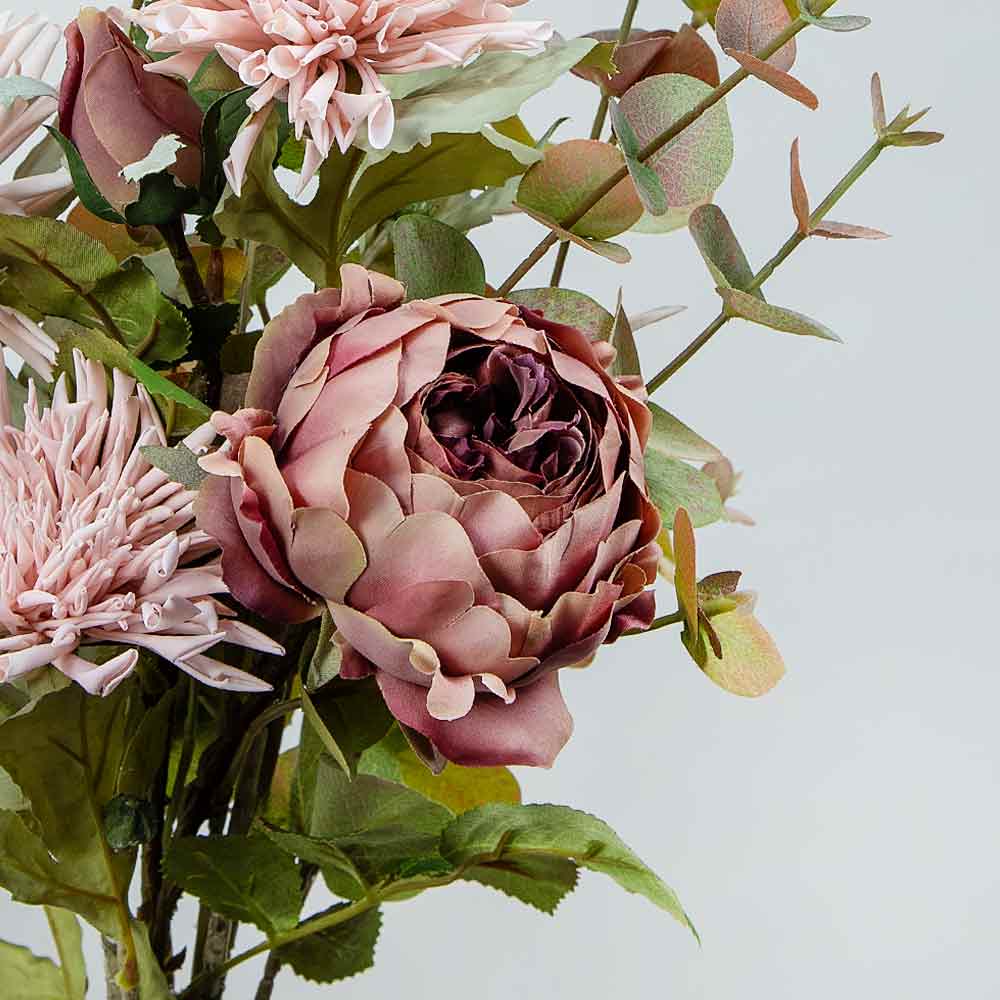 Artificial Dark Pink Peony Spray