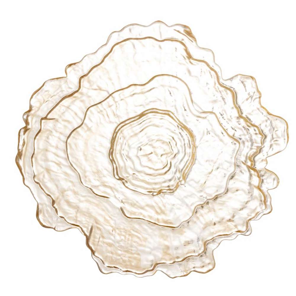 Asimi Decorative Glass Bowl - Light Honey