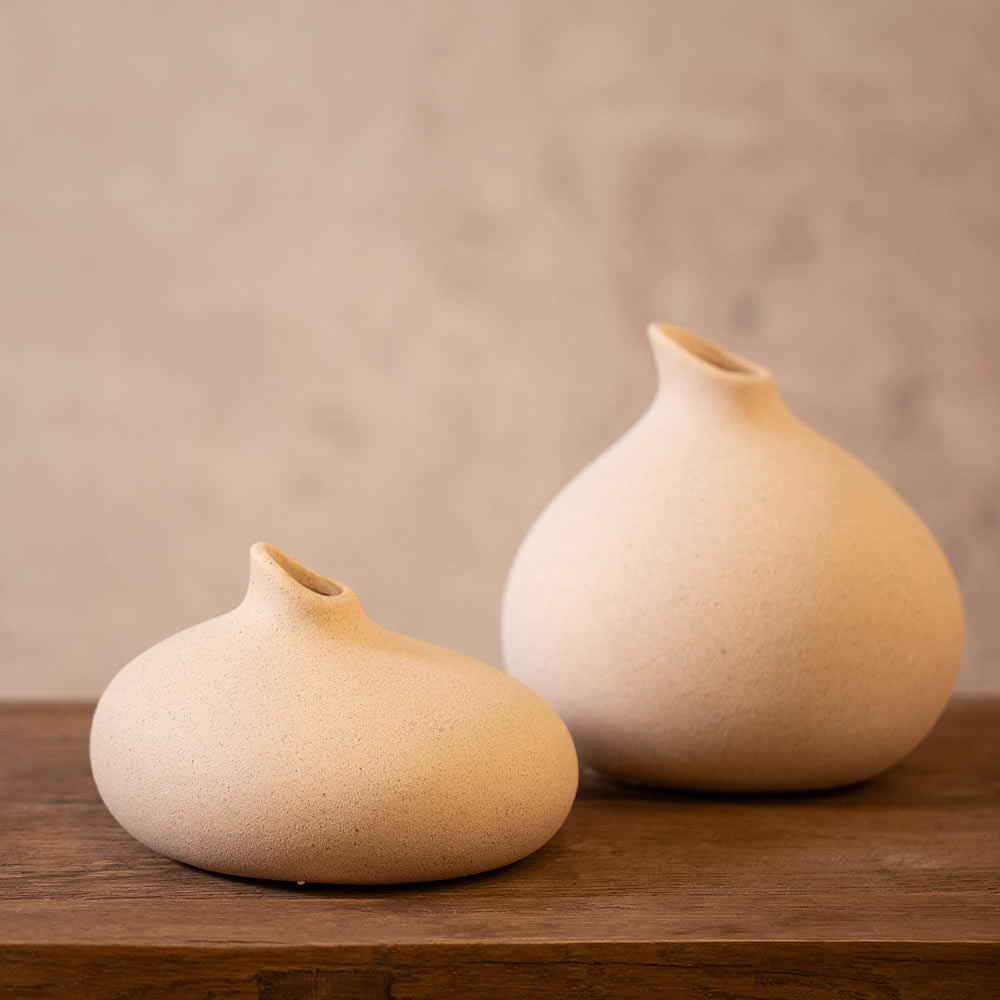 Assaga Sand Ceramic Vase