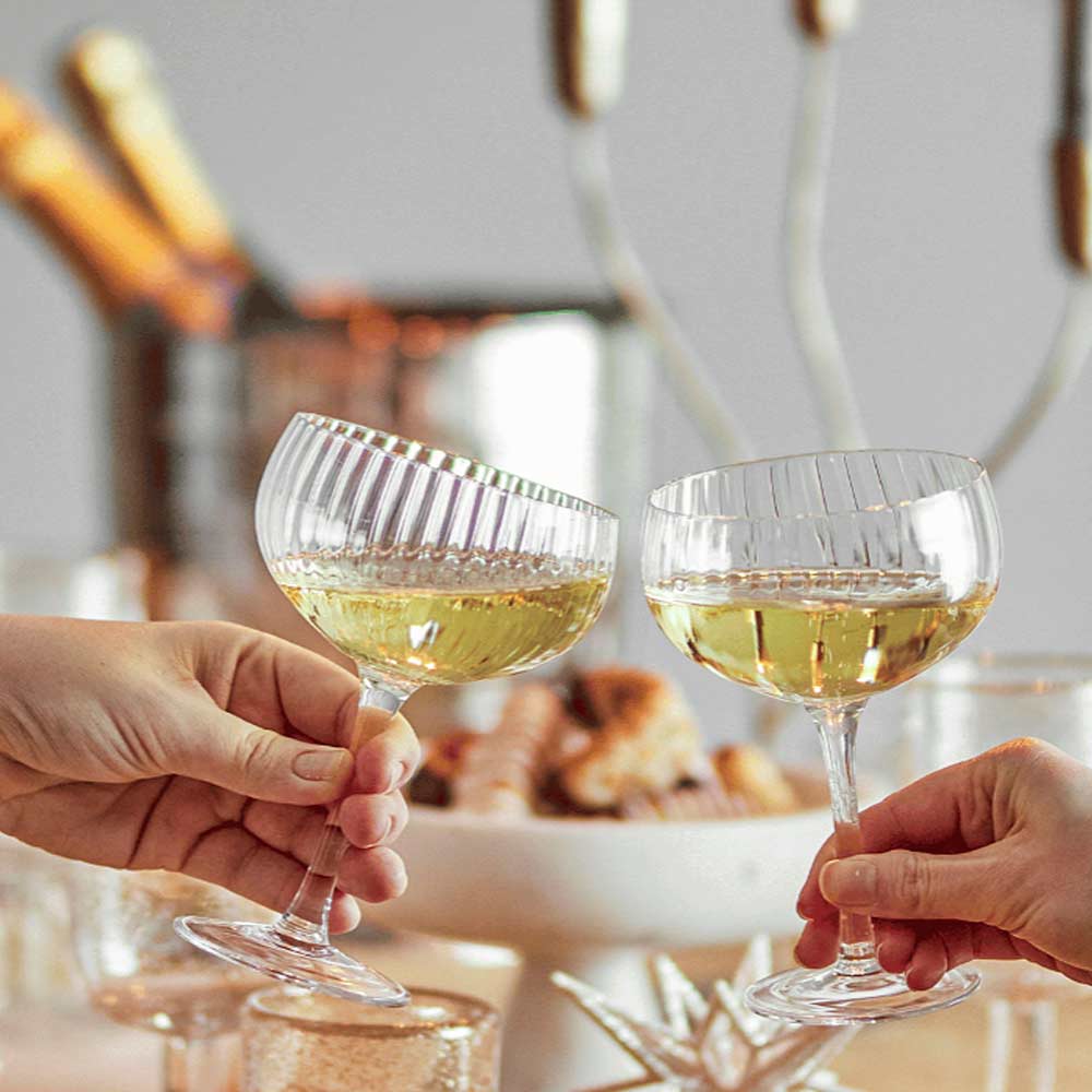 Astrid Ribbed Champagne Glass