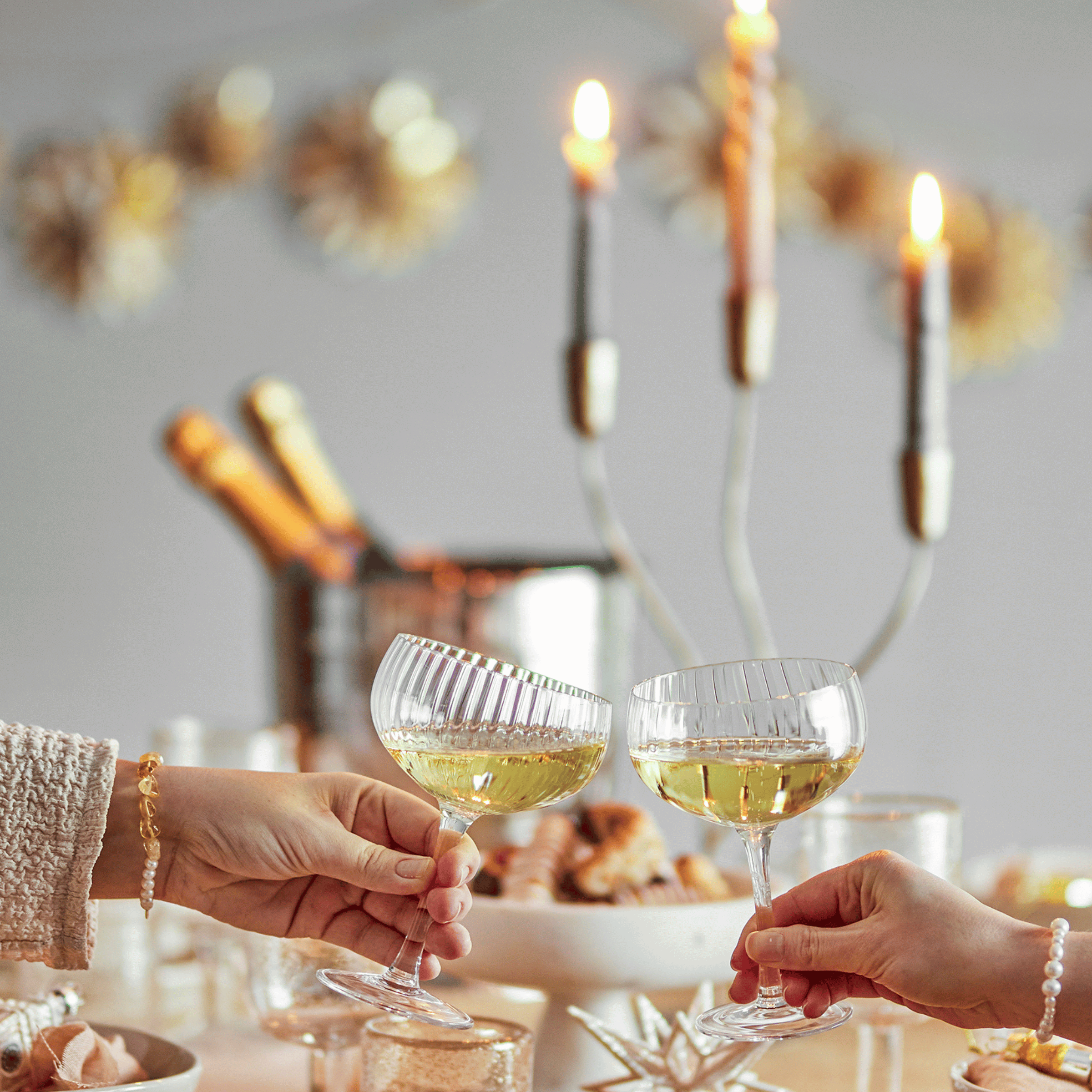 Astrid Ribbed Champagne Glass