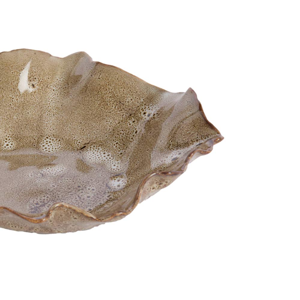 Banda Ceramic Dish In Truffle