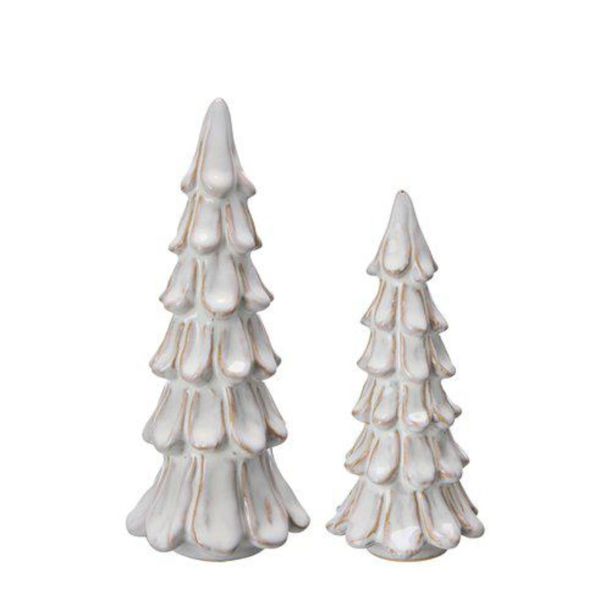 Bertie Christmas Trees - Set of Two - Off White