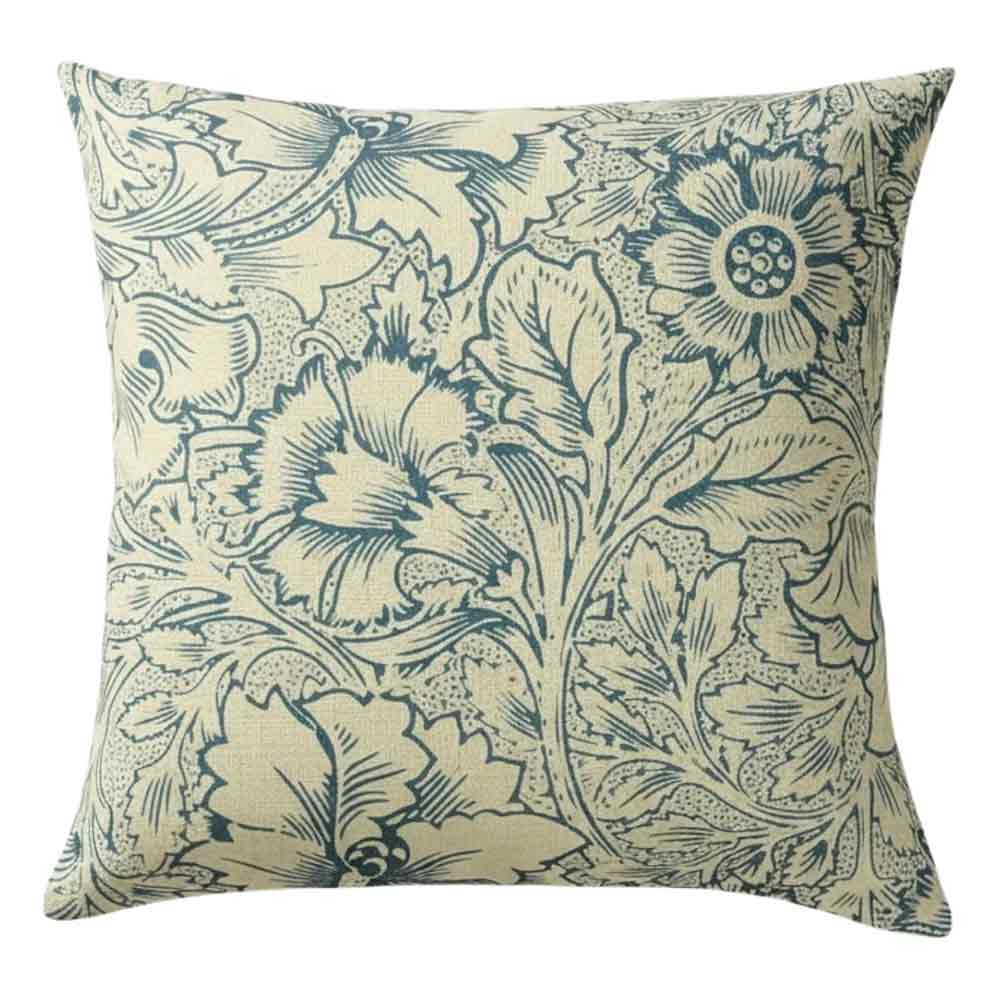 Bingham Floral Cushion - Blue